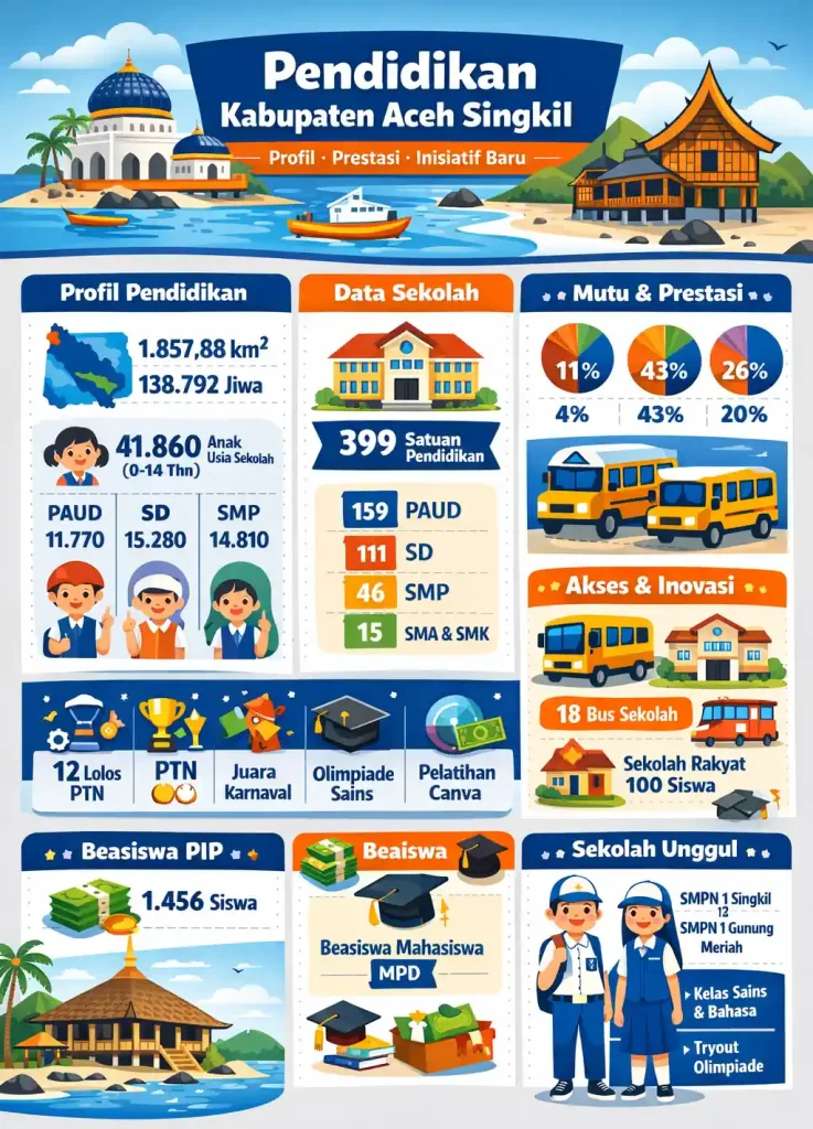 Infografis Pendidikan Kabupaten Aceh Singkil