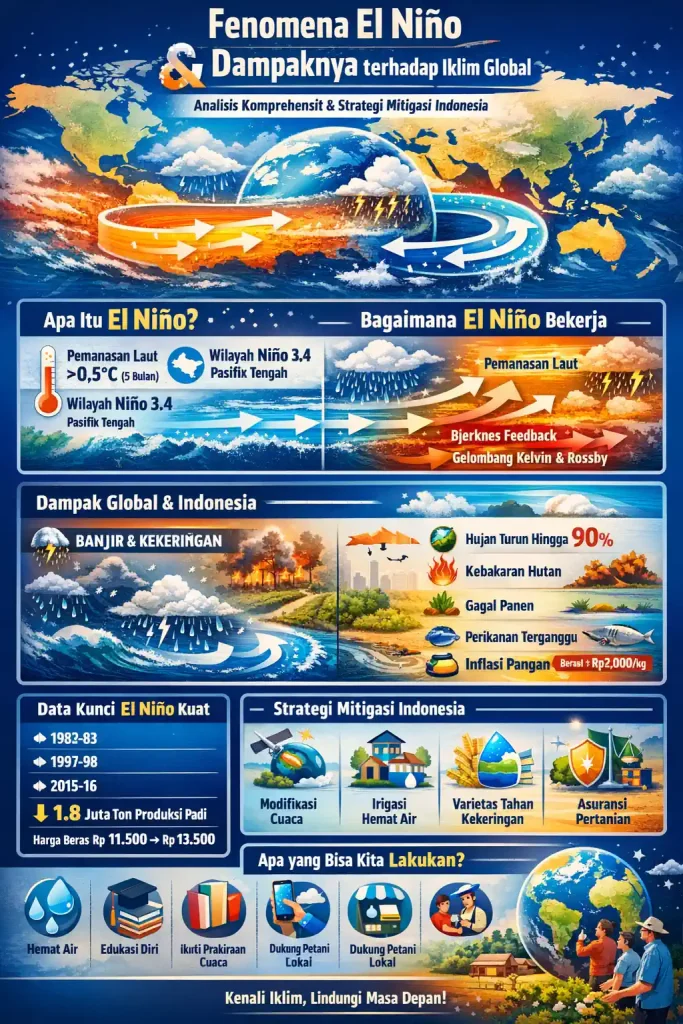 Ilustrasi Fenomena El Nino dan Dampaknya