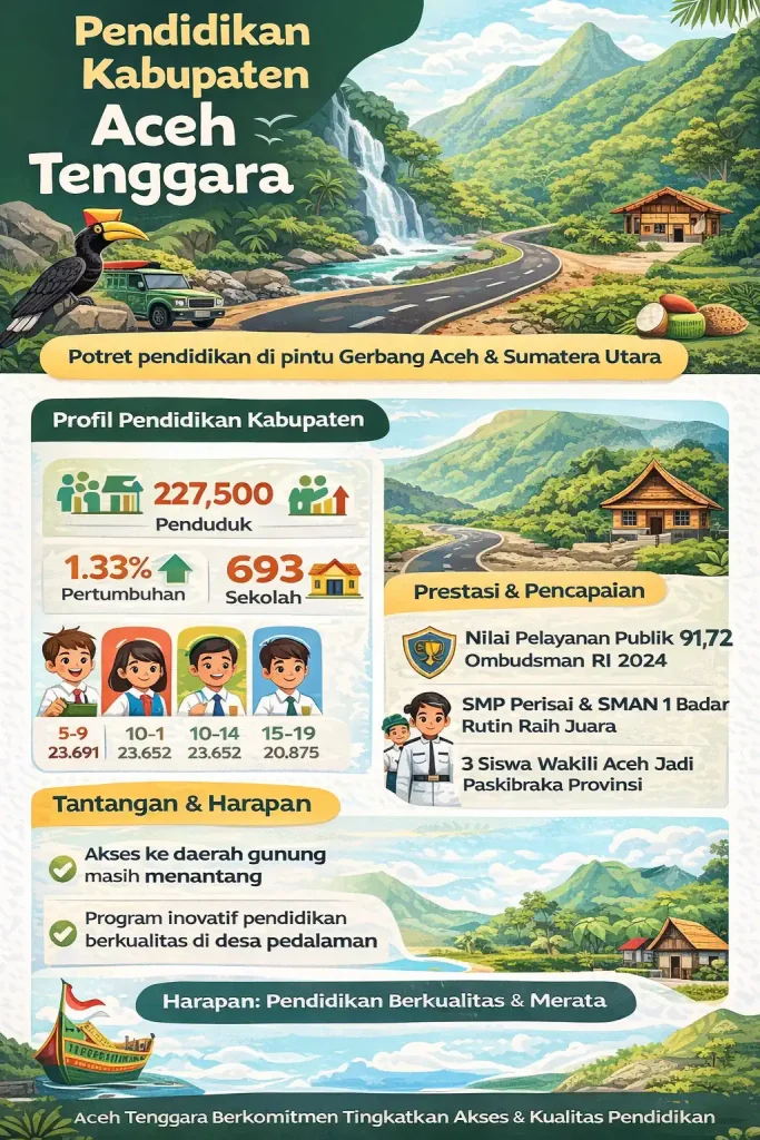 Infografis Pendidikan Kabupaten Aceh Tenggara