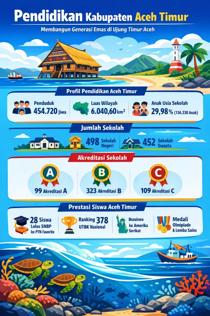 Infografis Pendidikan Kabupaten Aceh Timur